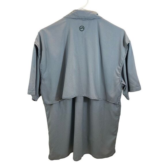 New without Tags Magellan Outdoors Angler Fit Green and White Gingham Shirt Med - Picture 3 of 12